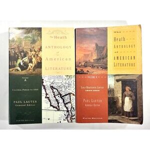 The Heath Anthology of American Literature Volumes A & B Edited by Paul Lauter